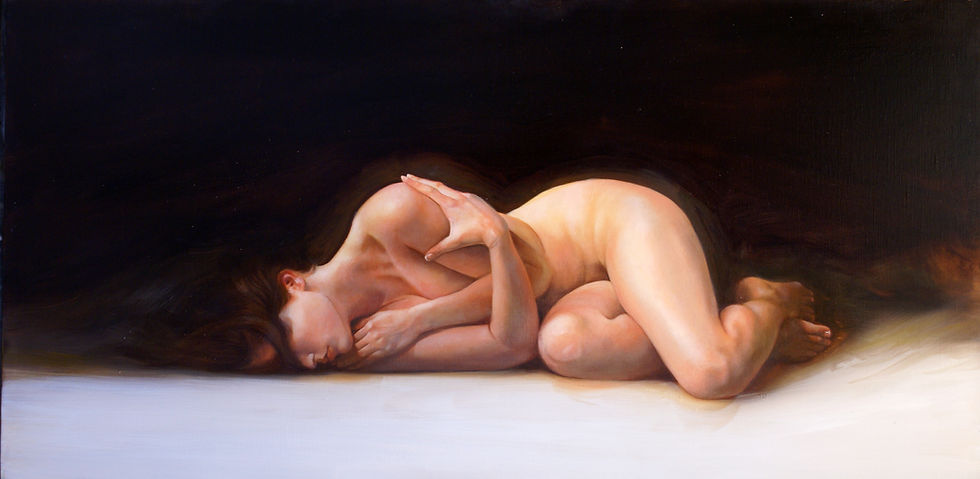 Comforting 18”x36” oil on canvas