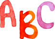 Watercolor Alphabet Letters
