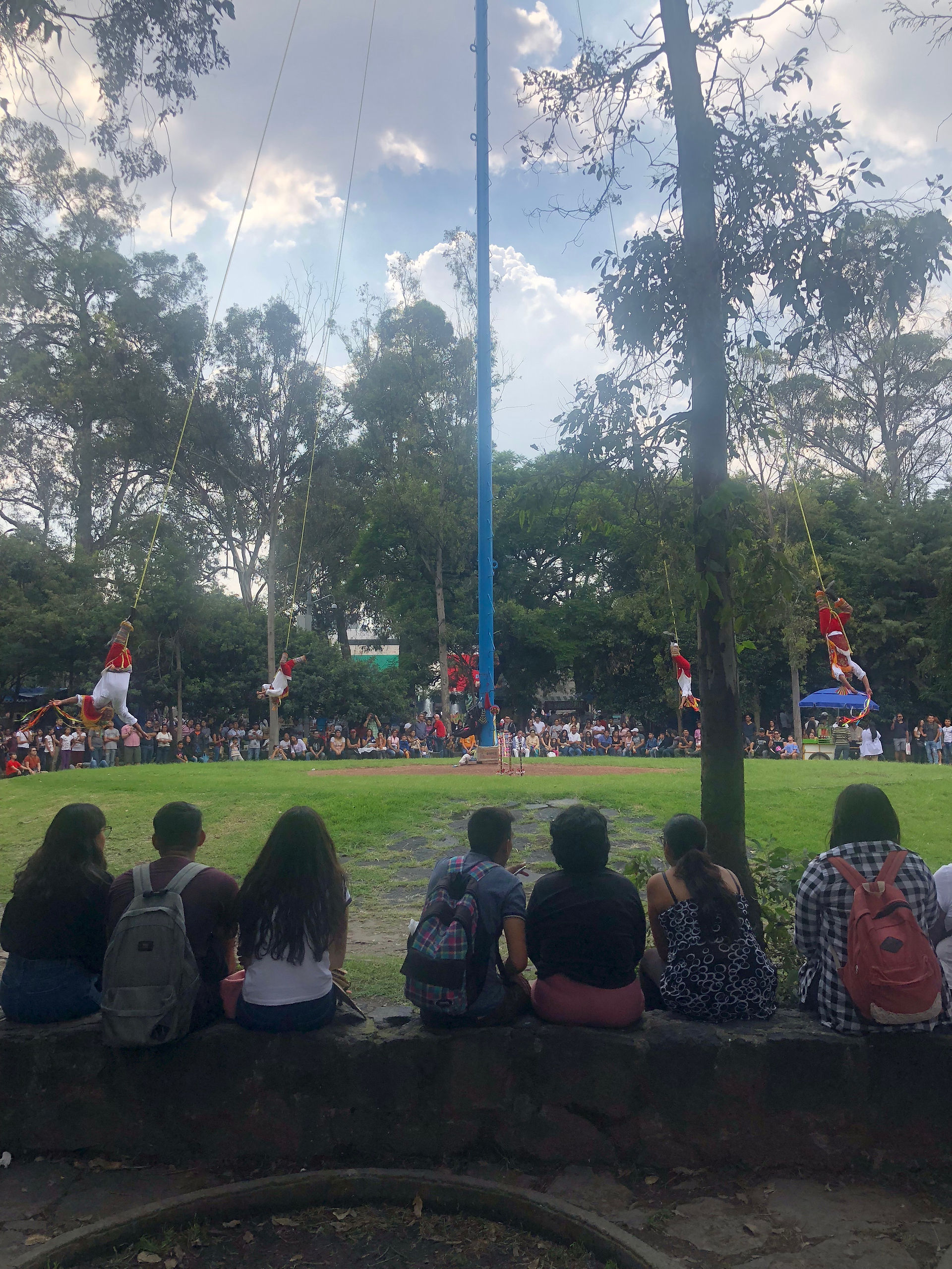 Traditional Mexican performance in Bosque de Chapultepec in Mexico City, Mexico.