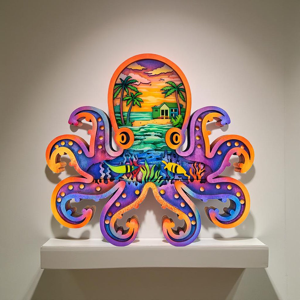 Thumbnail: Wildlife Wood Layered Art