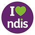 I love NDIS badge