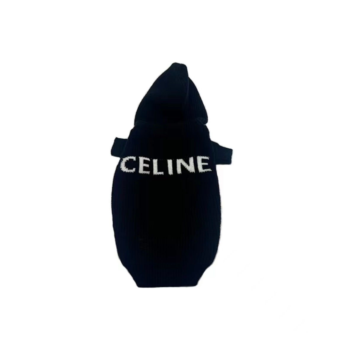 Black Chewline Knit Hoodie