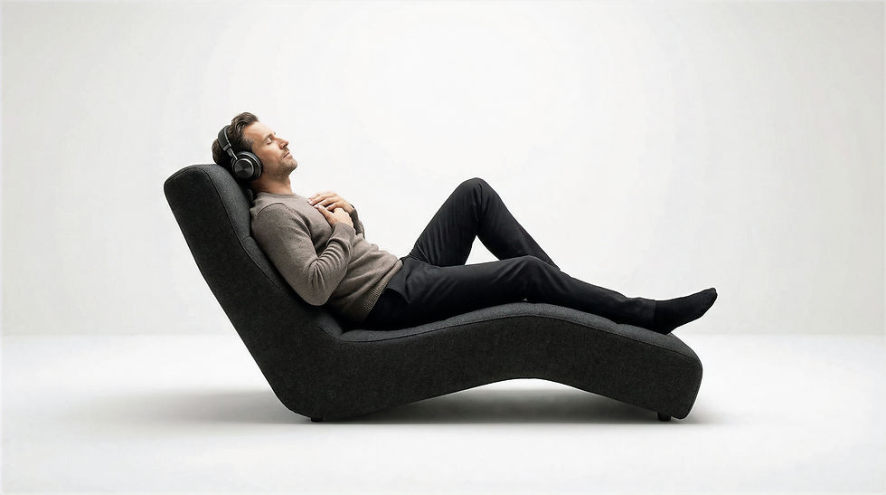  Professional by a window holding a phone, pausing to reset before work