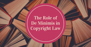 De Minimis in Copyright Law – Trivial or Proceed to Trial