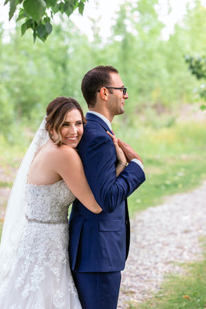 Calgary Wedding Planning Tips, Bride and Groom First look