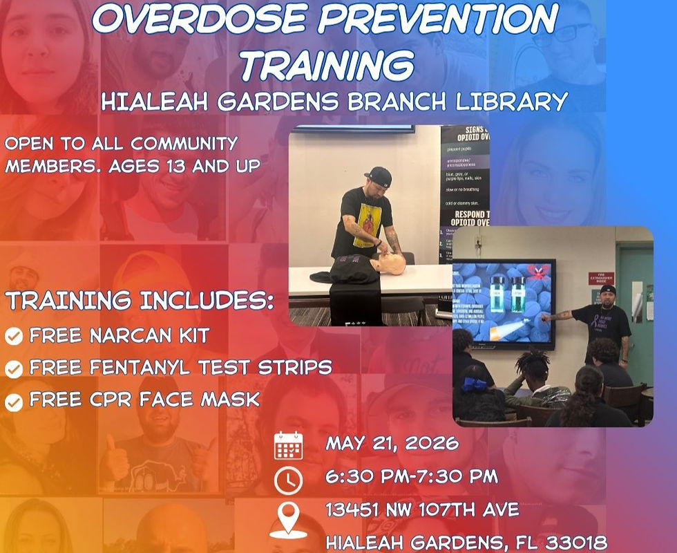 Overdose Prevention Training  Hialeah Gardens Library