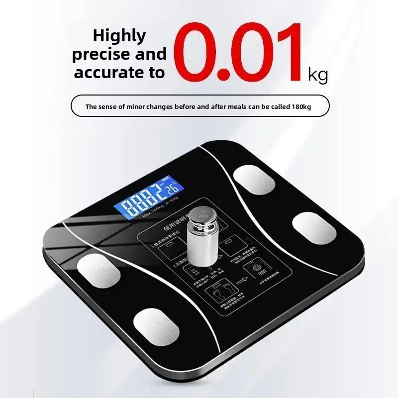 Miniatura: Balança Inteligente Bioimpedancia Digital 180kg Bluetooth Profissional