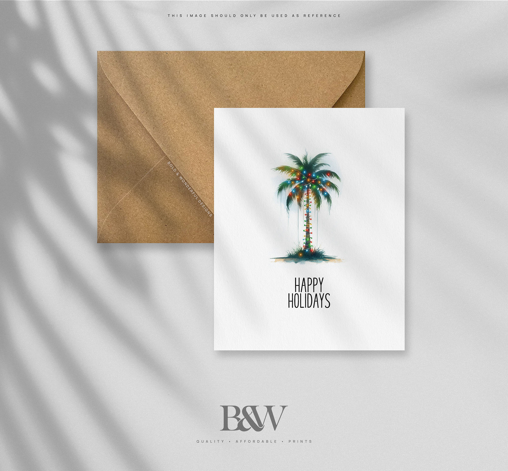 Palm Christmas Tree card