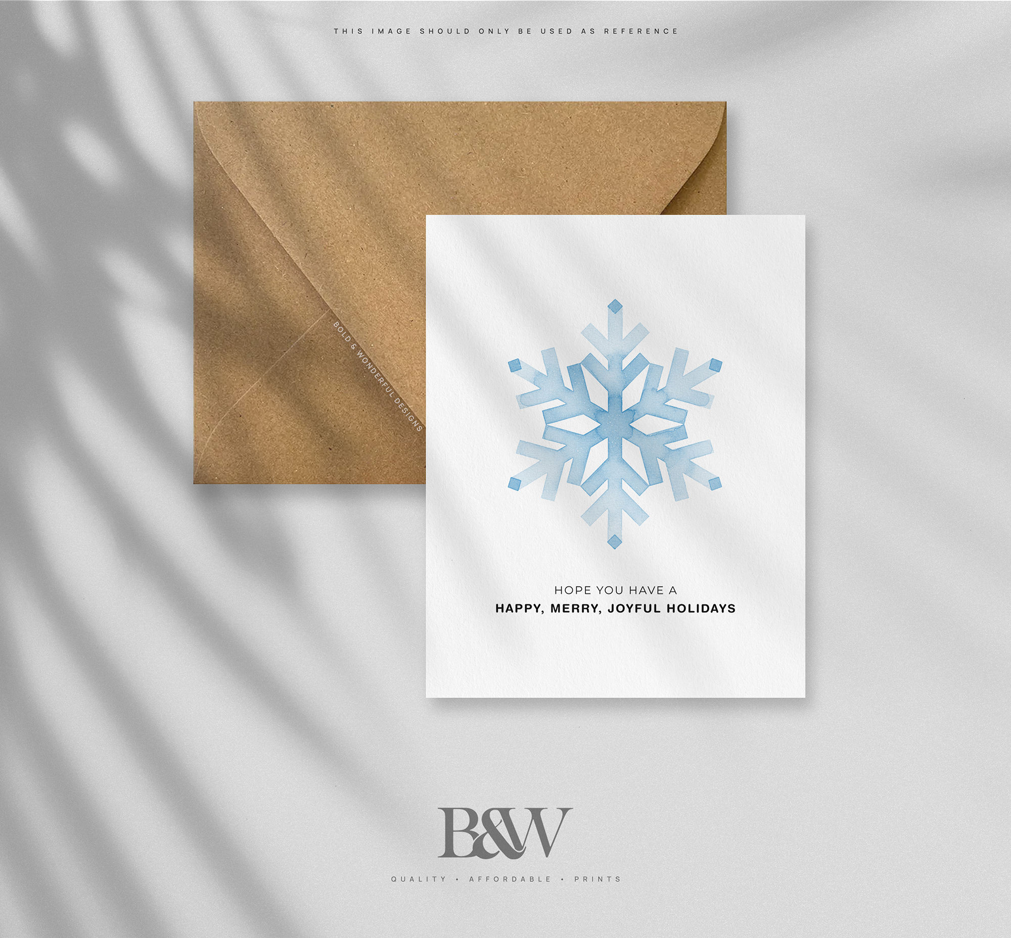 Snowflake Christmas card