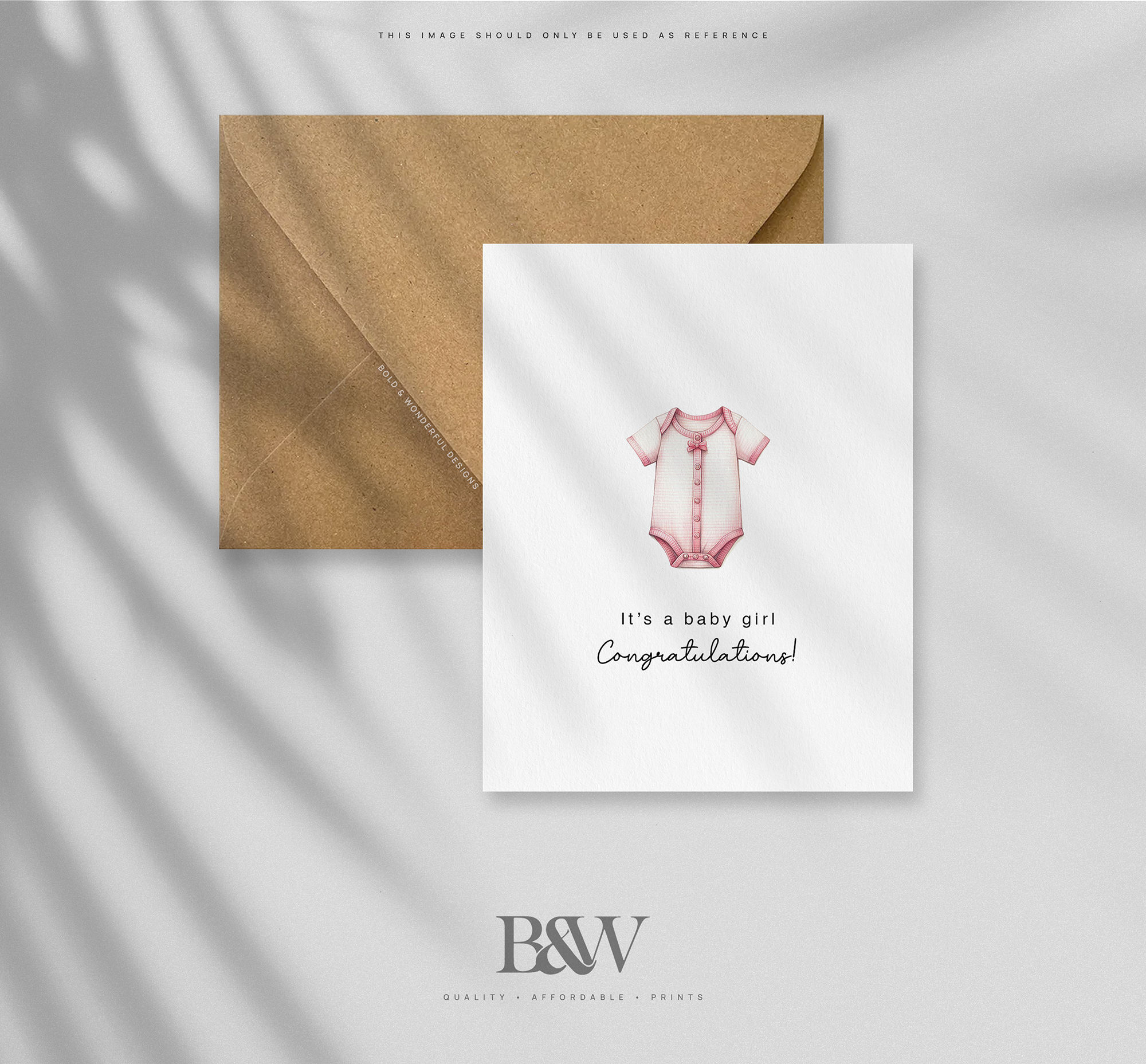 It's A Girl Congratulations Card