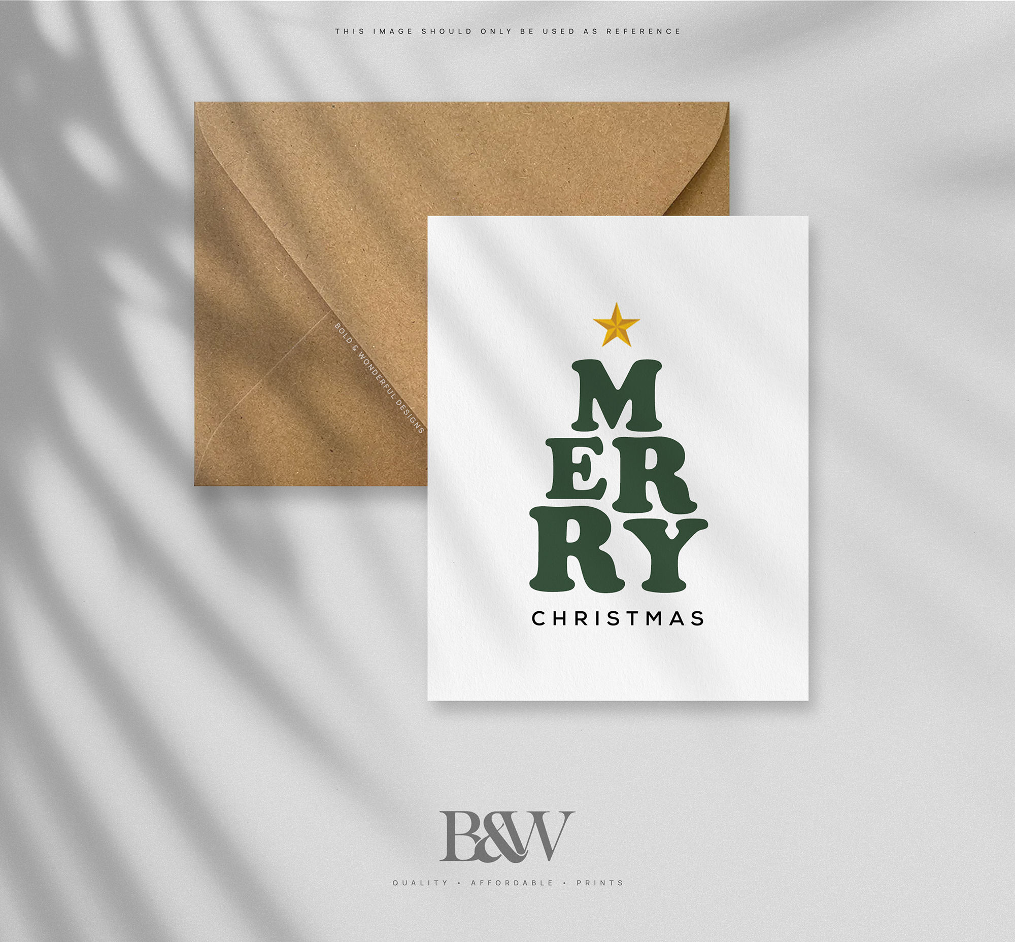 Merry Christmas Word Tree