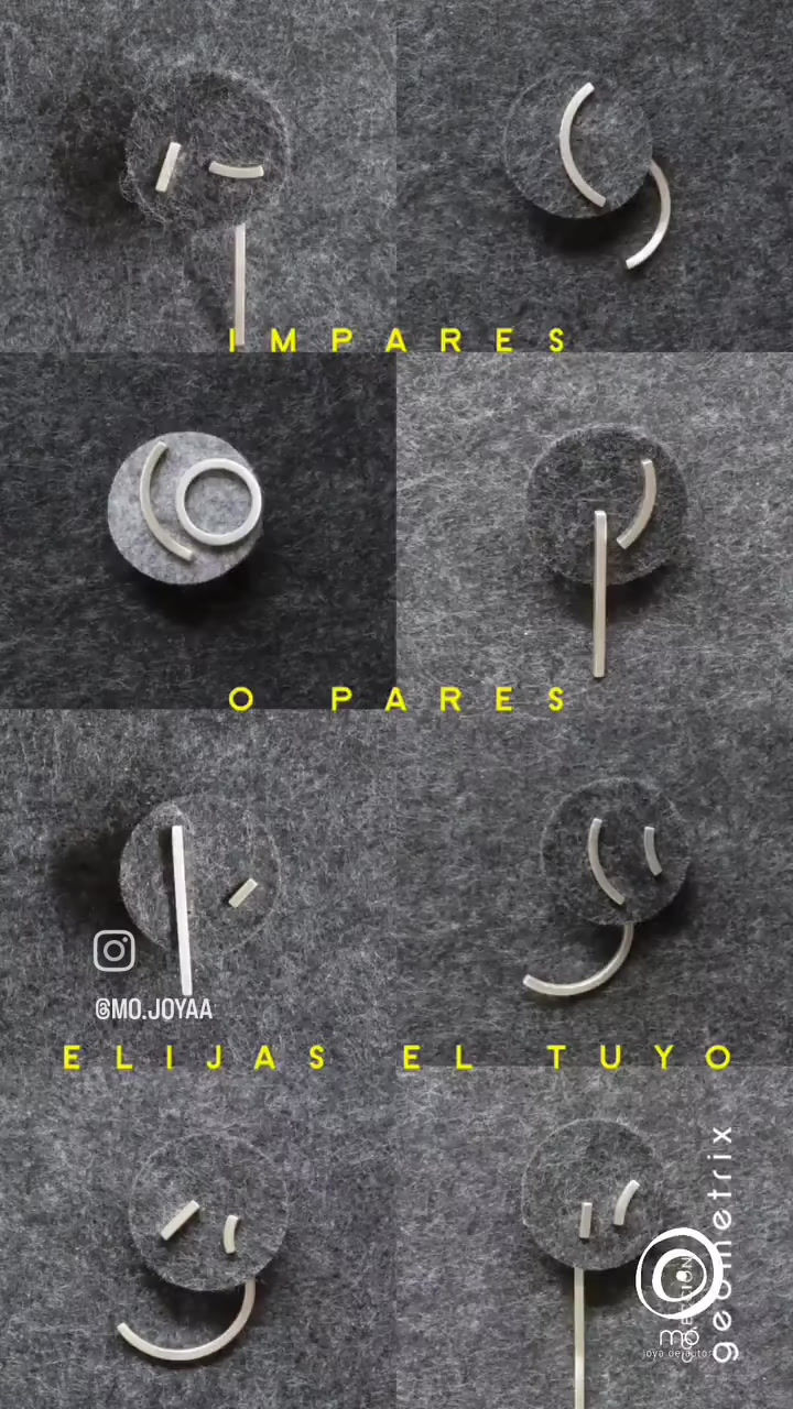 Miniatura: Aretes Geometrix mix and match