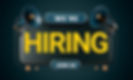 We are Hiring