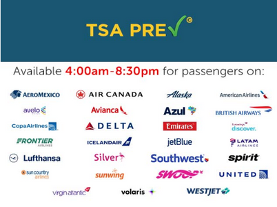 Airlines participating in TSA Precheck at Orlando International Airport (MCO)