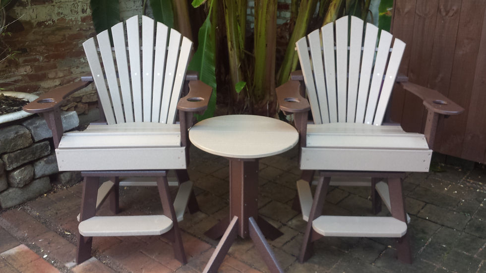 Thumbnail: Fan Back Swivel Pub Chair