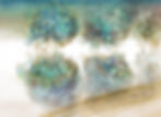 Thumbnail: lovely beautiful blue and green floral drawing, wall-covering