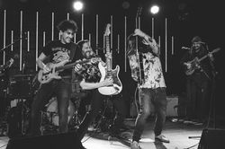 DUDE Autobiograffitti album release party 4.15.23 Magic Stick - Stephen, Mike, Ben & Mike O