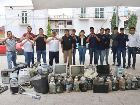 Con Reciclatron, cuidan el medio ambiente en Amozoc