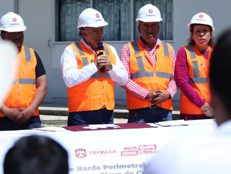 Tepeaca de Negrete, Arranca obra de barda perimetral en la Escuela Primaria “José María Morelos”