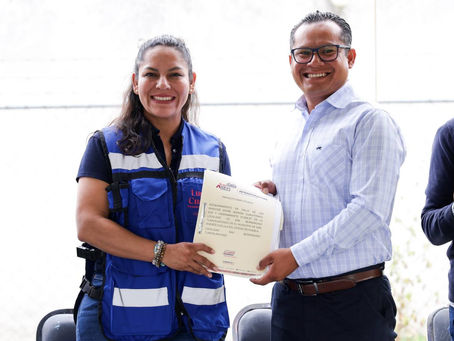 Inicia Lupita Cuautle obra de adoquinamiento en San Bernardino Tlaxcalancingo