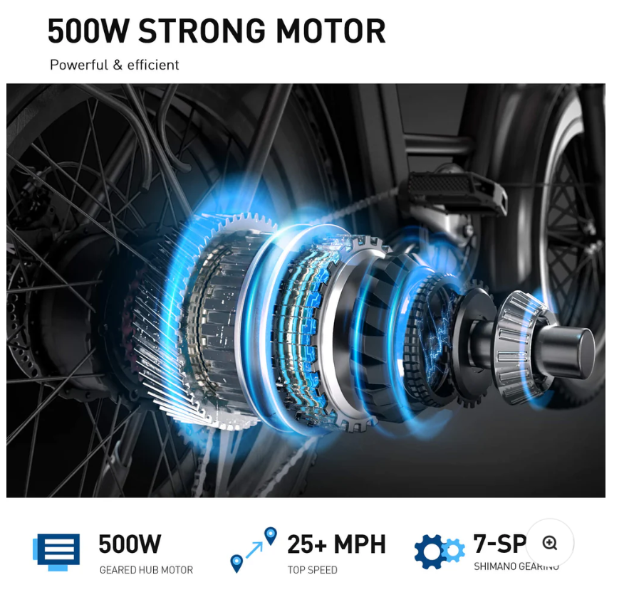 Thumbnail: Hiboy EX6 Step-thru Fat Tire Electric Bike