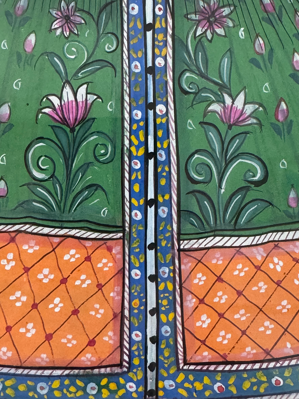 Thumbnail: Antique Indian Gown Green