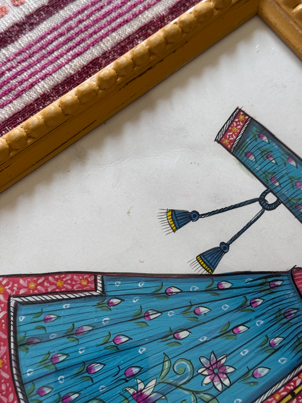 Thumbnail: Gown with bobbin frame