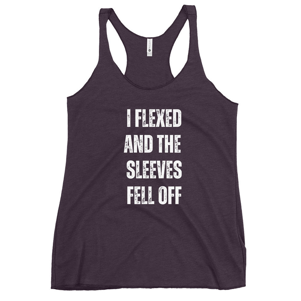 Thumbnail: I flexed Women's Racerback Tank