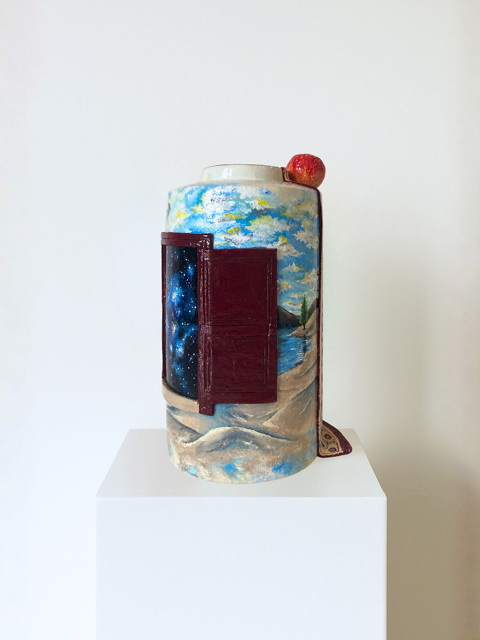 Thumbnail: The Earthly Infinite Vase – Cultural memory expressed through textures of sand, fabric, and light.
