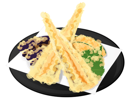 穴子の天ぷら定食