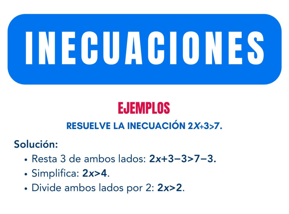 inecuaciones