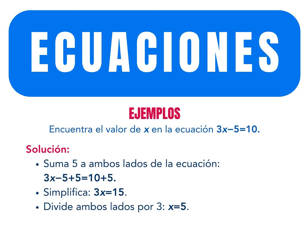 ecuaciones