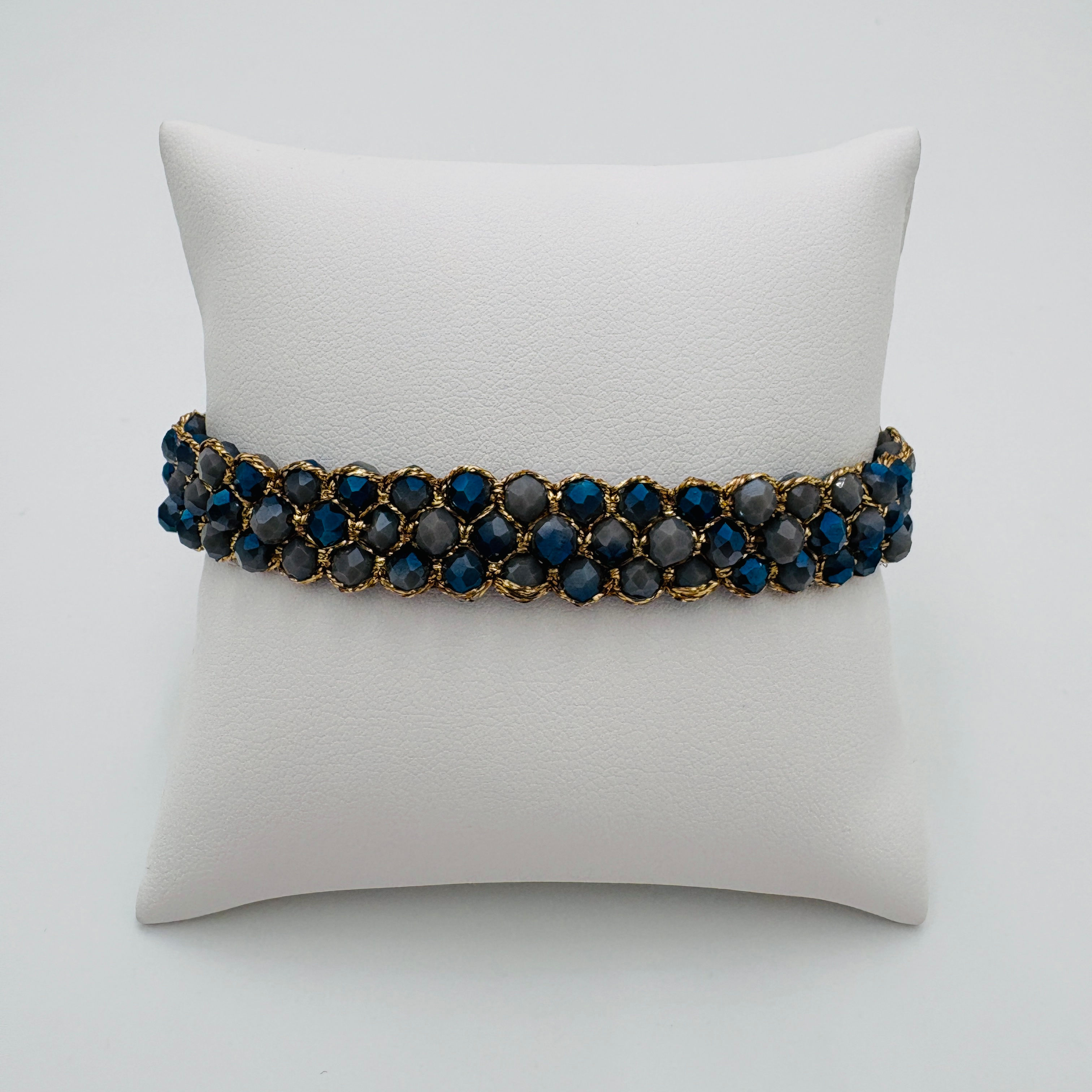 Bracelet Bicolore 3 Rangs Stéphanie Gold