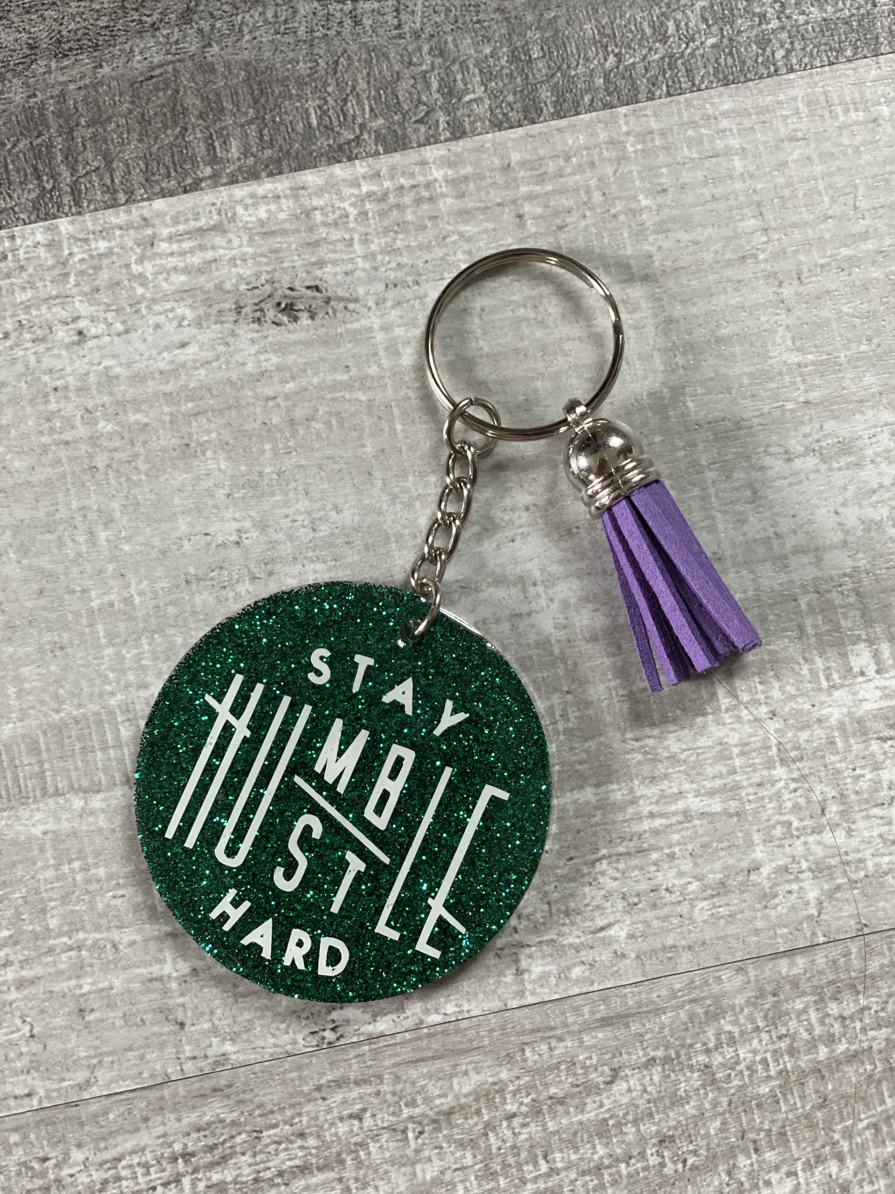 Stay Humble, Hustle Hard Keychain