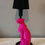 Thumbnail: Pink Leopard Table Lamp with shade Cheetah Lamp Novelty Animal Lighting 