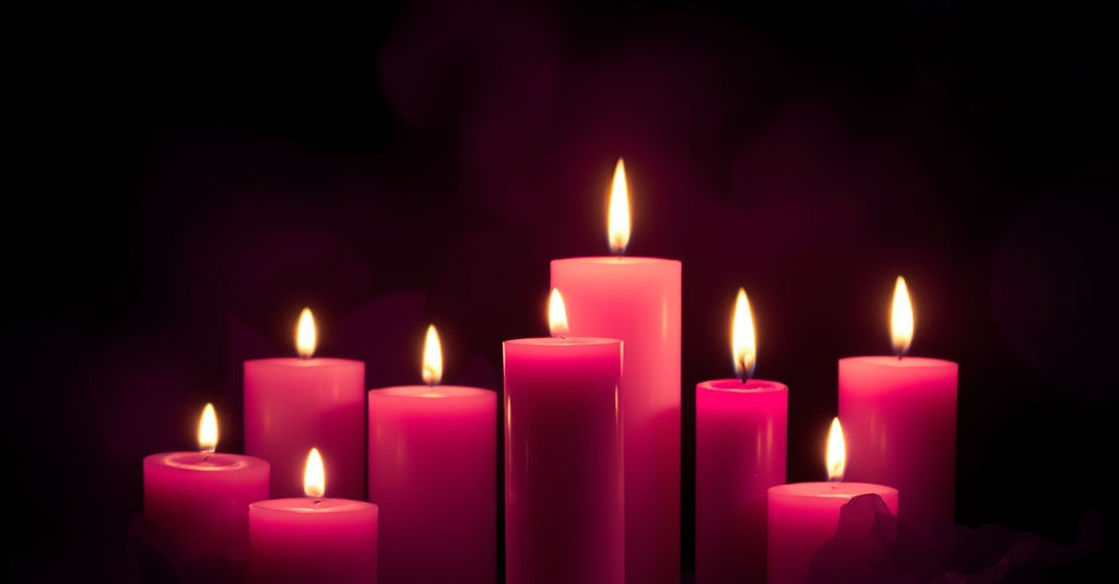 create a mystical image of a lit candles in the night.jpg