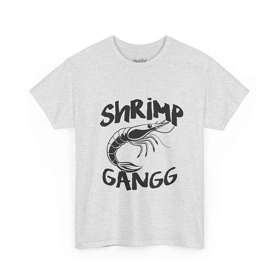 Thumbnail: Shrimp Gangg Tee, Humorous Shirt, Funny, Casual Wear, Summer Party Tee