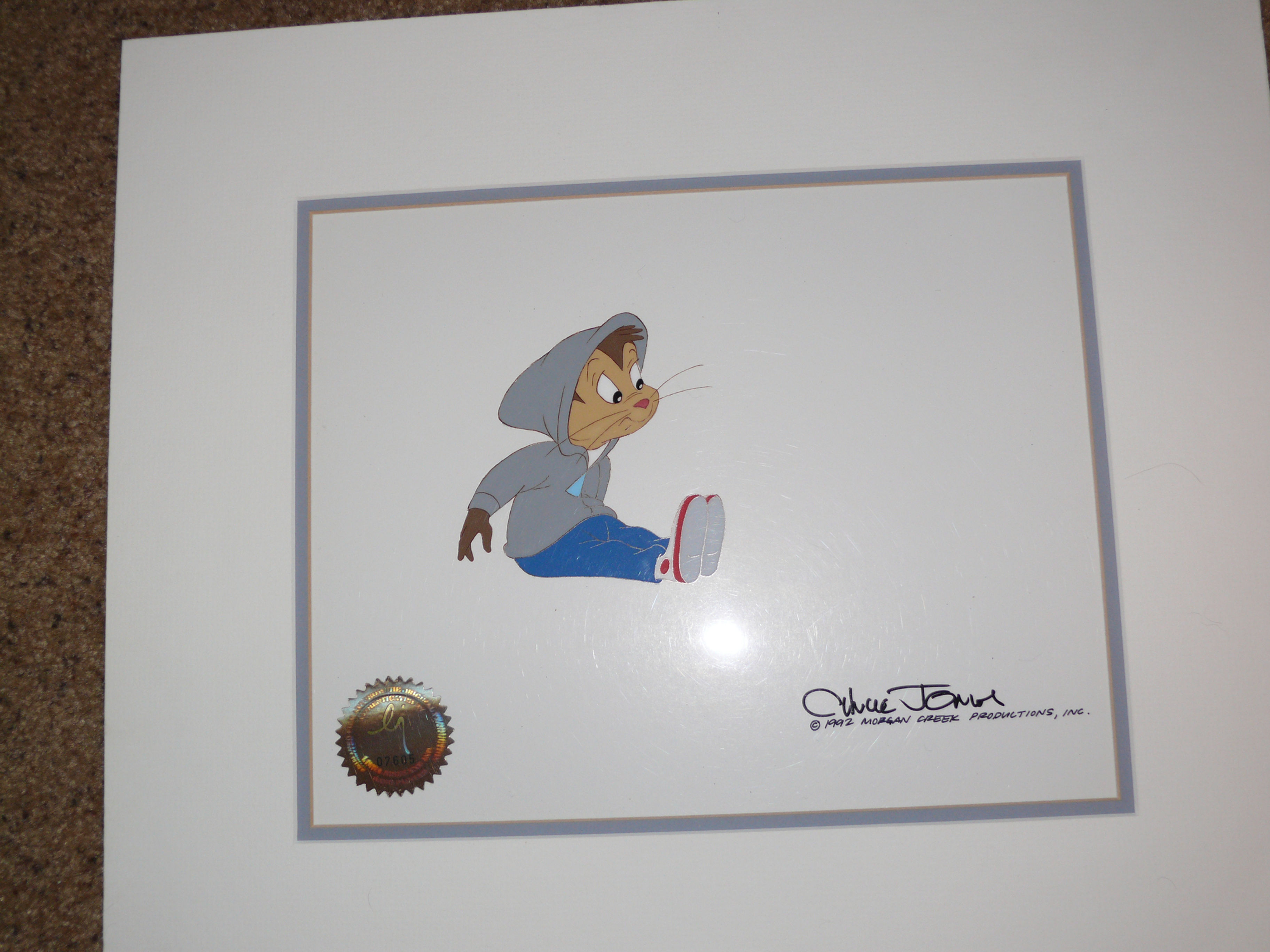 STAY TUNED 1992 Chuck Jones Signed Production cel