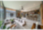 Modern living room and bar area in Villa Zayden, Bali