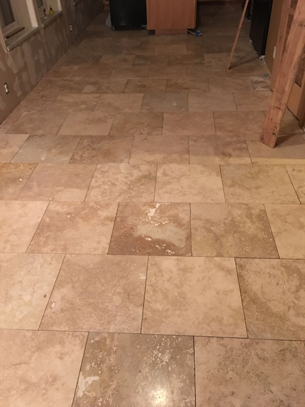 Bay City Travertine Tile Installation 97