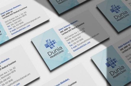 Dunia Health Clinic Business Cards