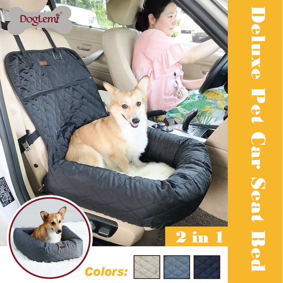 Thumbnail: New Multifunctional Pet Car Bed with Thick Cushion