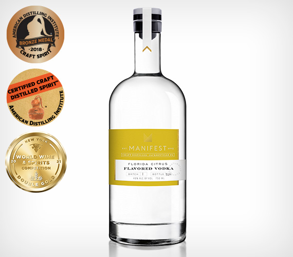 Manifest Distilling Florida Citrus Vodka - Photo Credit: Manifest Distilling