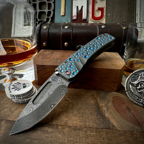 Medford Knives Custom Midi Marauder - Rain Drop Handles, Chad