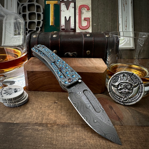 Medford Knives Custom Midi Marauder - Rain Drop Handles, Chad