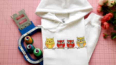 Sweatshirt Crewneck or Hooded - Owl Family