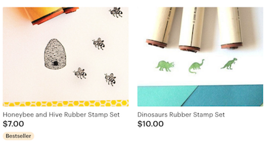 art supplies, stamps