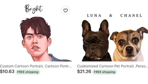 portraits, pet portrait, digital art
