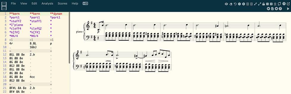 Verovio turned .xml file to .kern format but the .xml file must be from sound slice conversion.