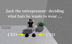 Jack the Entrepreneur trying to pick hat